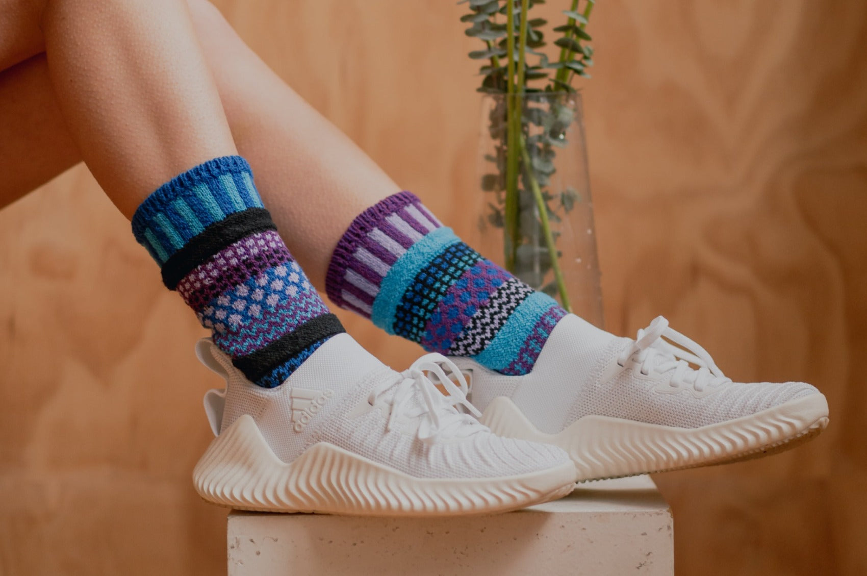 Raspberry Crew Socks